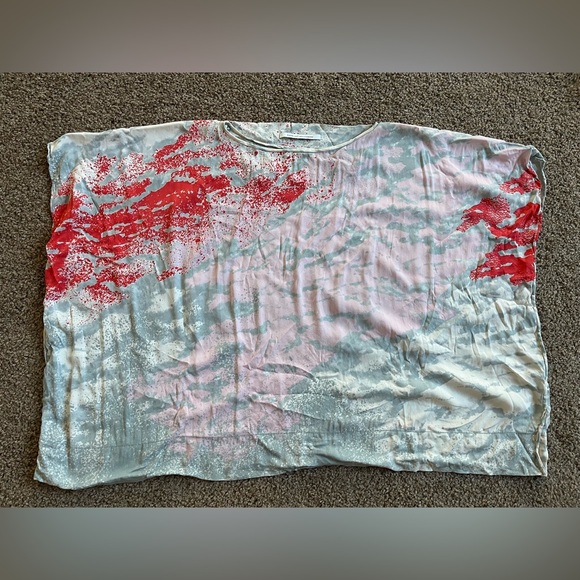 DVF multicolored silk slouchy tunic - Picture 1 of 4